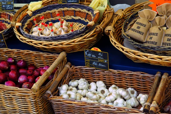 시장에 있는 채소 — 스톡 사진