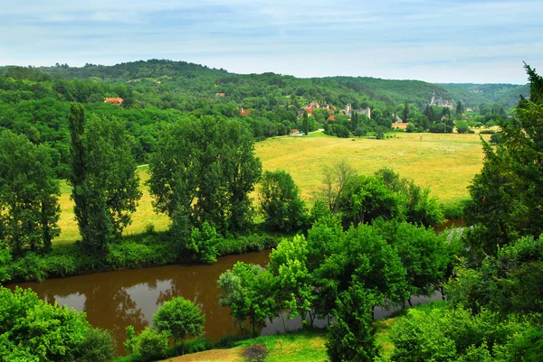 Dordogne rivier in Frankrijk — Stockfoto