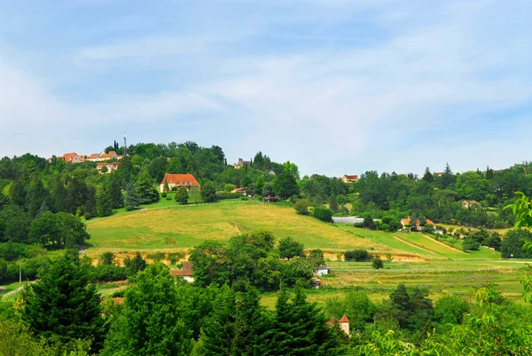 Wiejski krajobraz we Francji — Zdjęcie stockowe