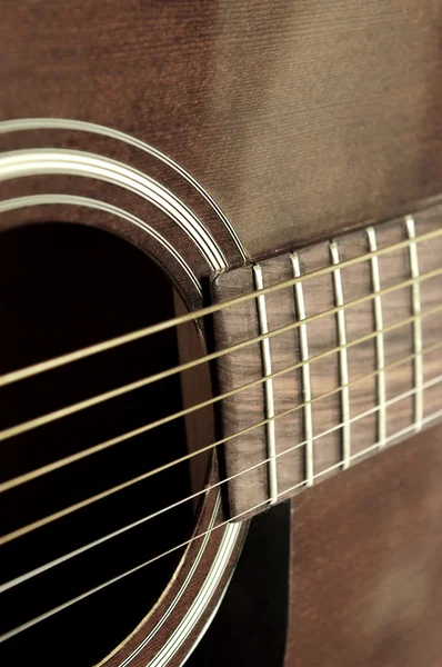 Guitarra velha close up — Fotografia de Stock