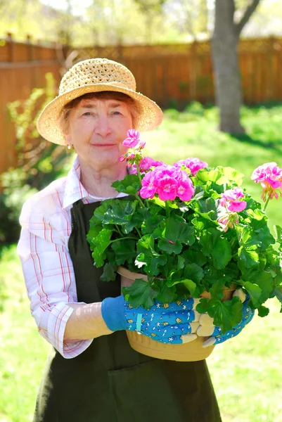 Retired gardener — Stock Photo, Image
