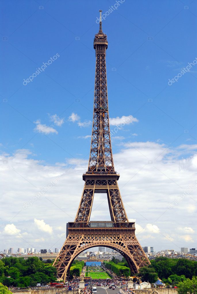 Eiffel tower from Trocadero