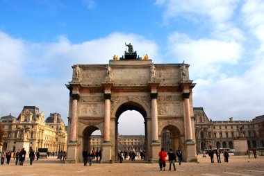 Arc de triomphe du atlıkarınca dışında louvre de paris, Fransa