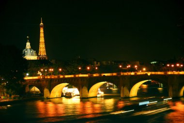 Nighttime Paris clipart