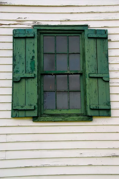 Window Shutters Old Mill Building — Stock Photo, Image