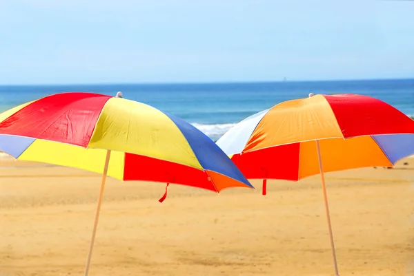 Beach umbrellas — Stock Photo, Image