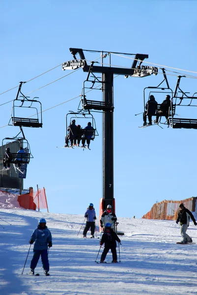 Downhill skiing — Stock Photo, Image