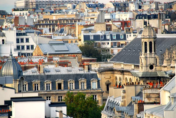 Rozhledny Střechách Paříži Francie — Stock fotografie