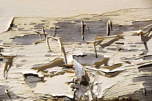 背景的旧木头与脱落的涂料 — 图库照片