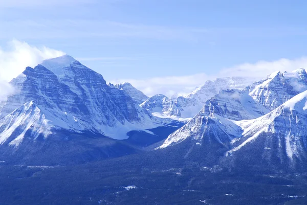 Paysage Montagne Hivernal Pittoresque Dans Les Rocheuses Canadiennes — Photo