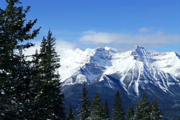 Paesaggio Montano Invernale Nelle Montagne Rocciose Canadesi — Foto Stock