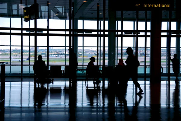Esperando Terminal Aeroporto — Fotografia de Stock