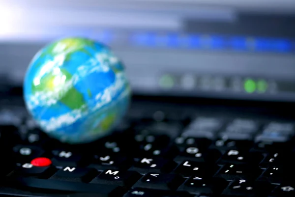Conceito Conectividade Global Com Internet Negócios Internacionais — Fotografia de Stock