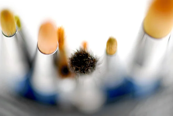 Paintbrushes macro — Stock Photo, Image