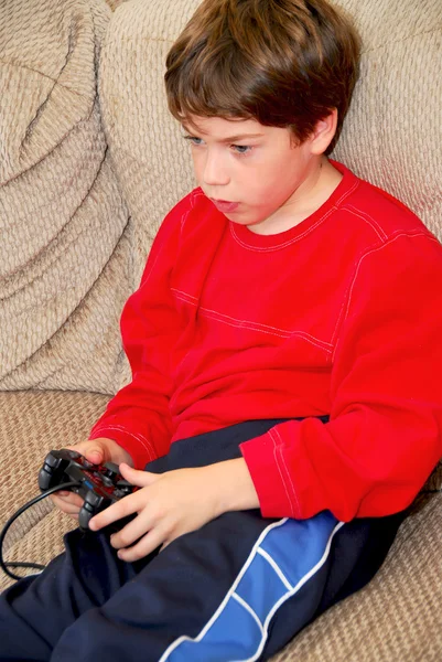 Chlapec video hra — Stock fotografie