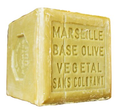 Olive oil soap, isolated clipart