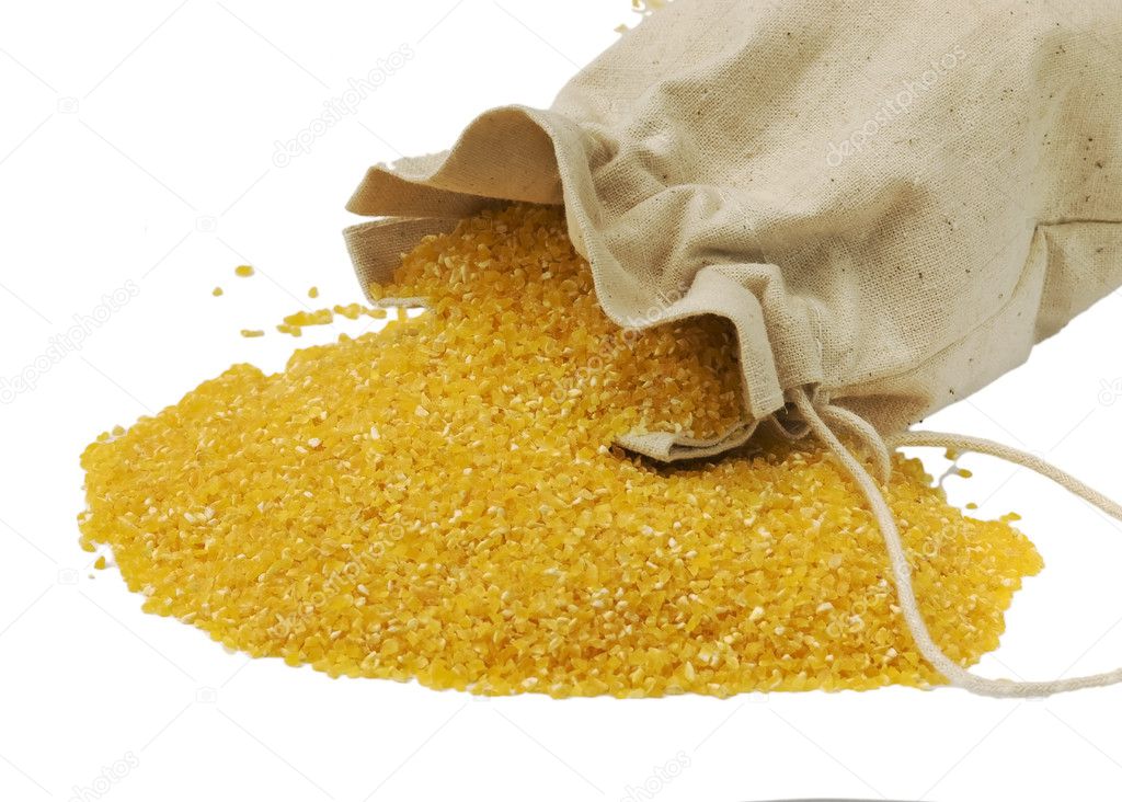 Maize flour in the bag gluten free Stock Photo by ©NikaNovak 3127831