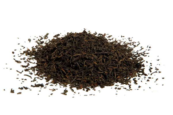 Τσάι χύμα αποξηραμένα φύλλα τσαγιού, απομονωμένη — Φωτογραφία Αρχείου