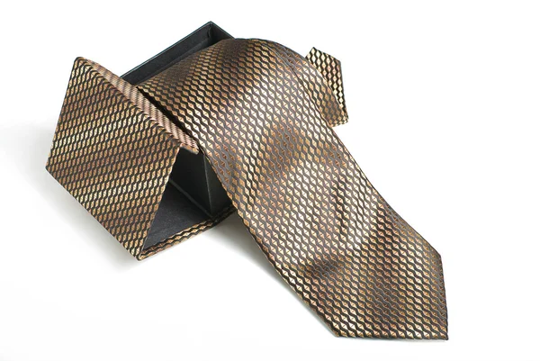 Hnědá kravata — Stock fotografie