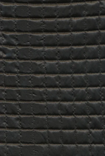 Tekstura włókienniczych - czarny i kwadratu — Zdjęcie stockowe