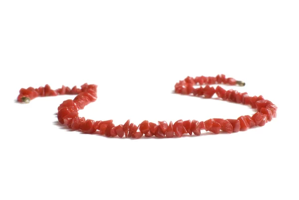 Naszyjnik z korala czerwonego — Zdjęcie stockowe
