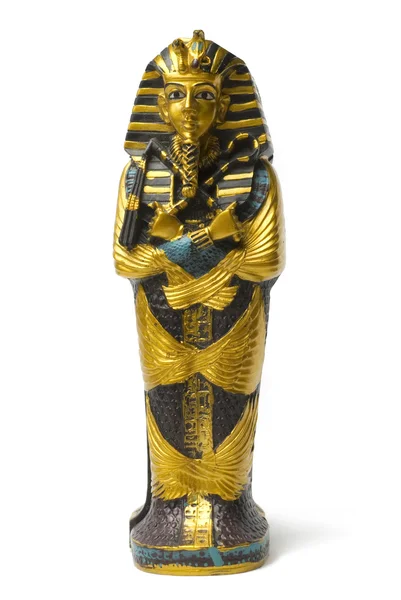 Золотая статуя изолирована — стоковое фото