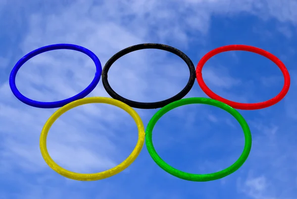 Олімпійський кільця — стокове фото