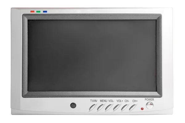 Voiture TV LCD Isolé — Photo