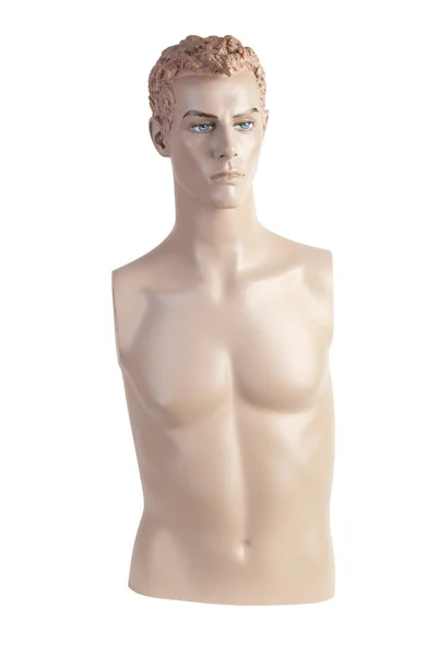 Manequim masculino torso chalupa estúdio isolado — Fotografia de Stock