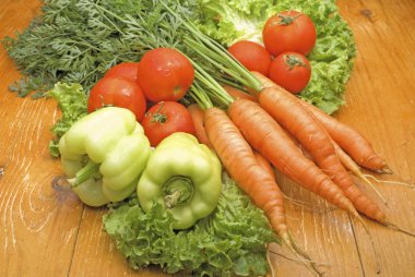 Fresh vegetables from the field clipart