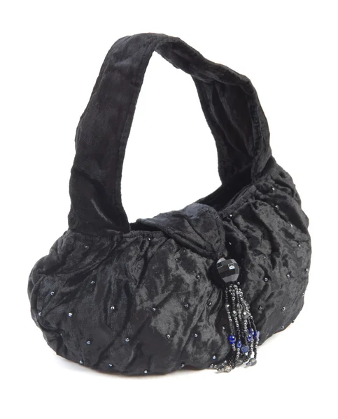 Чорна жіноча сумка | Ізольовані — стокове фото