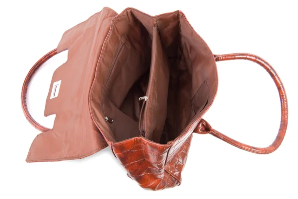 Opened female bag | Isolated — Stock Photo, Image