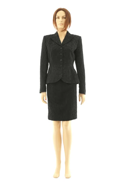 Mannequin in black suit | Isolated — Stock Photo, Image