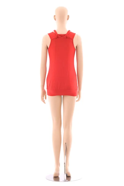 Mannequin and red clothing | Isolated — Stock Photo, Image