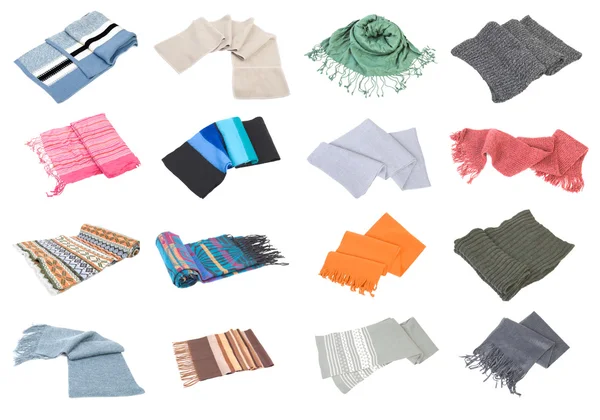 Coleção de lenços conjunto # 2 com isolamento — Fotografia de Stock