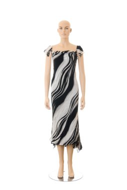 Mannequin in long dress | Isolated clipart