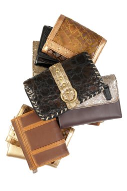 Stack of wallets | Isolated clipart