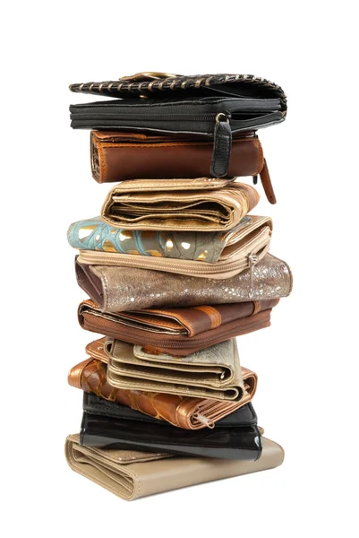 Pila de billeteras # 2 jalá aislado —  Fotos de Stock