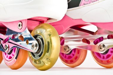 Roller blades close up clipart