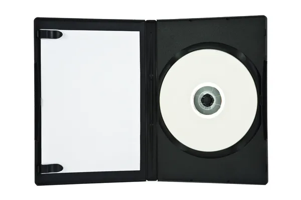 Custodia e DVD vuoti . Immagine Stock