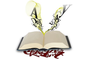 Book with empty pages clipart