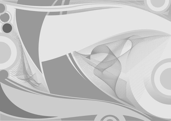 Abstract shapes grayscale