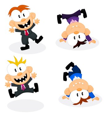 Cartoon office personnel clipart