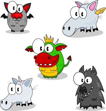 Creatures of fantasy clipart