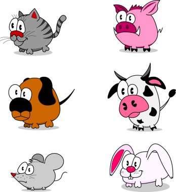 Cartoon animals clipart