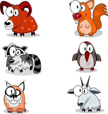 Cartoon animals clipart