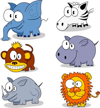 Cartoon animals clipart