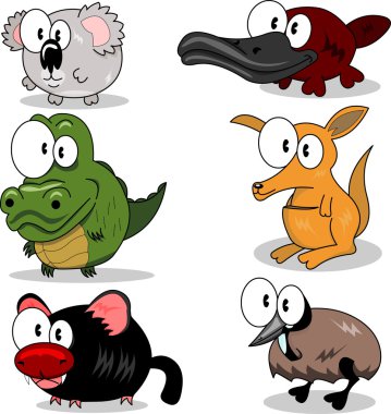 Cartoon animals clipart