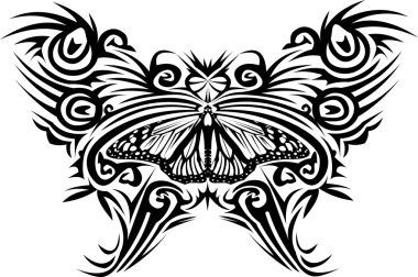 Tattoo butterfly clipart