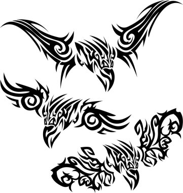 Tattoos birds of prey clipart